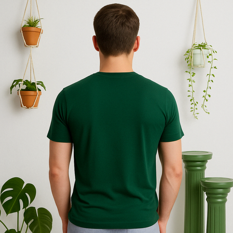 MEN'S REGULAR FIT ROUND NECK T-SHIRT- BT. GREEN