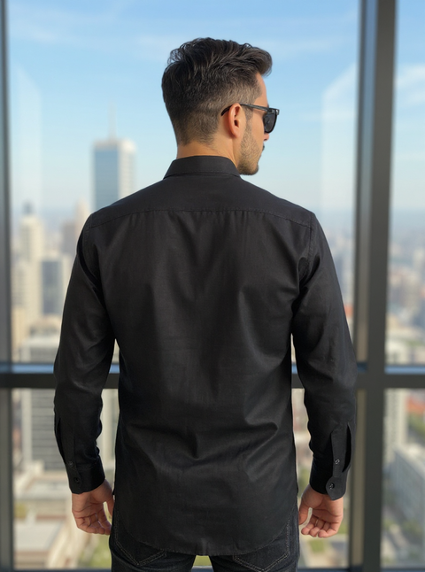 BreezeLinen Mandarin Shirt