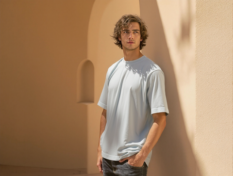OVERSIZED FIT SOLID T-SHIRT-WHITE