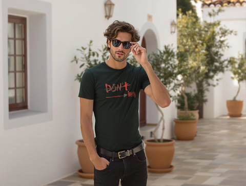 MEN'S GRAPHIC RELAXED FIT T-SHIRT-BLACK