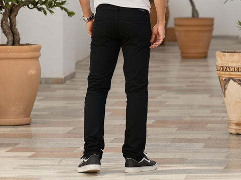 MEN'S DENIM PANTS SLIM FIT- DARK BLUE