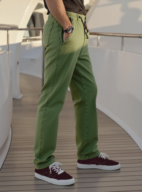 MEN'S TRAVEL PANTS SLIM FIT- LT BLACK