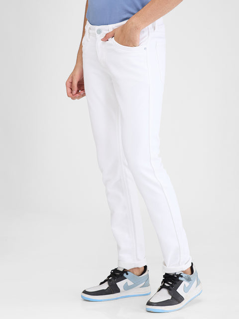 Men's White Skinny Fit Jeans