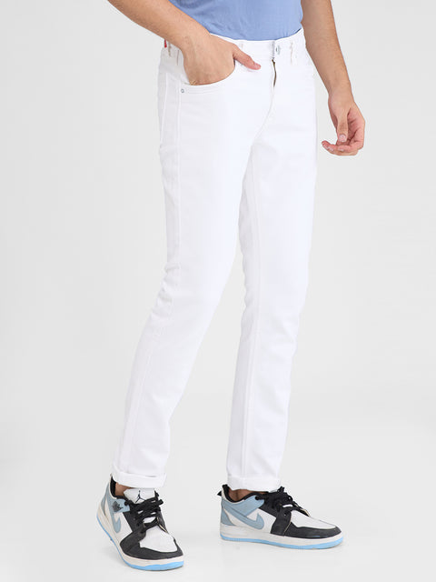 Men's White Skinny Fit Jeans