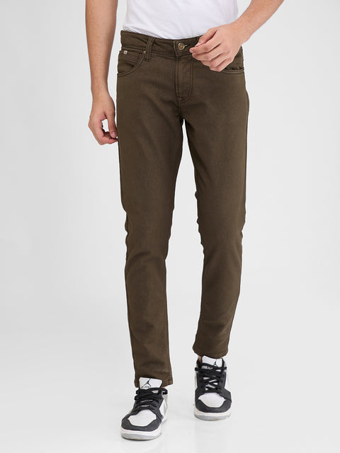 Men's Olive Super Slim Fit Jeans