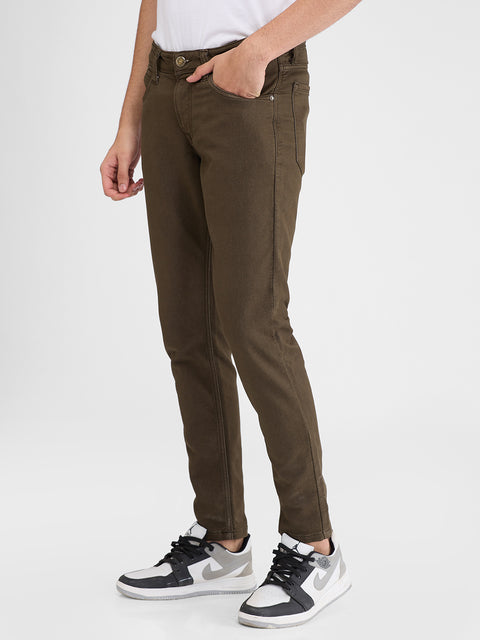 Men's Olive Super Slim Fit Jeans