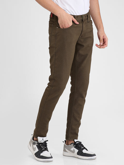 Men's Olive Super Slim Fit Jeans