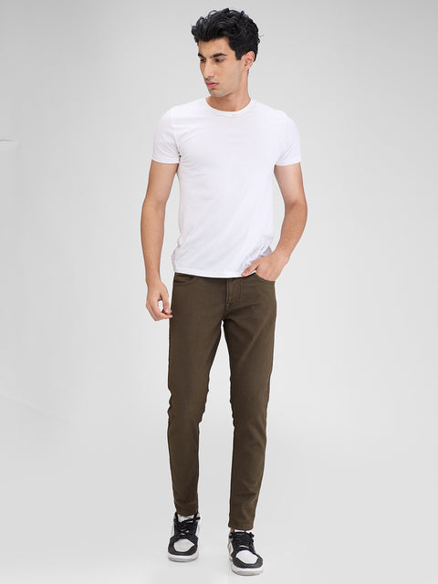 Men's Olive Super Slim Fit Jeans