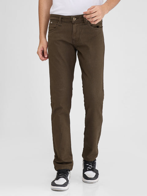 Men's Olive Slim Fit Jeans