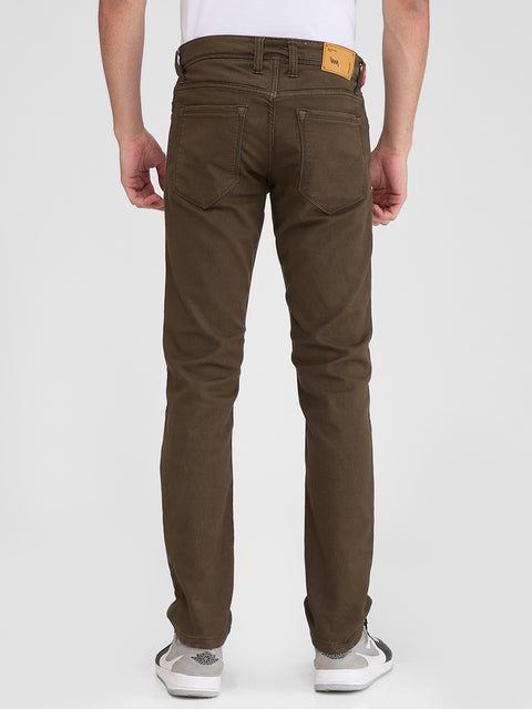 Men's Olive Slim Fit Jeans