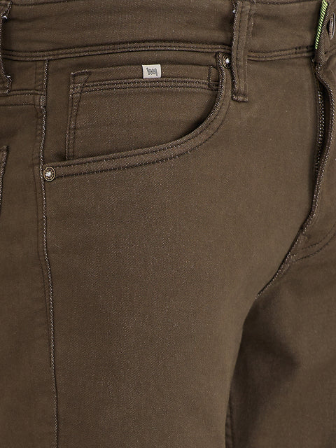 Men's Olive Slim Fit Jeans