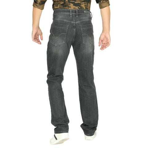 Men's Grey Straight Fit Jeans