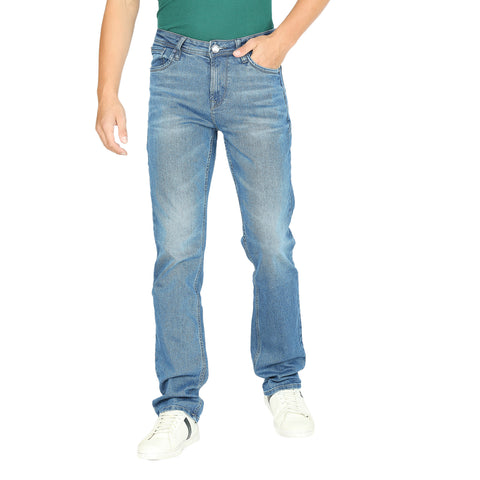 Men's Blue Straight Fit Jeans