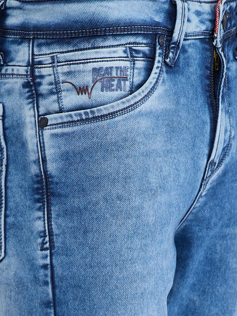 Men's Light Blue Super Slim Fit Jeans