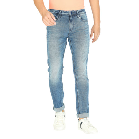 Men's Light Blue Slim Fit Jeans