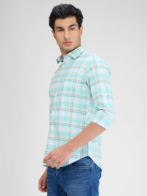 Men's Pista Checks Slim Fit Shirts