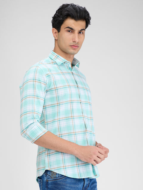 Men's Pista Checks Slim Fit Shirts