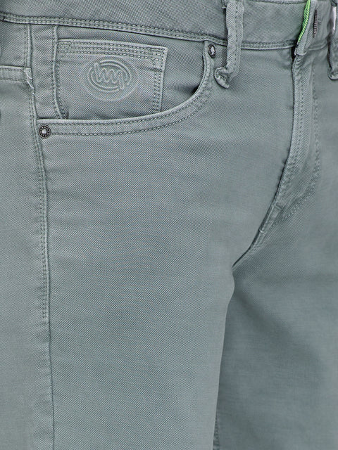 Men's Light Green Slim Fit Jeans
