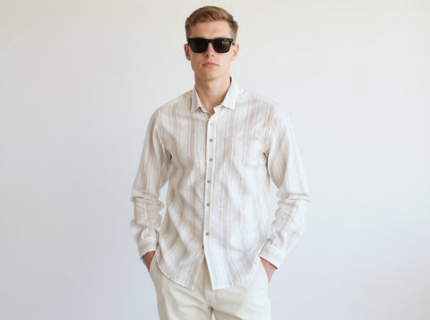 Full Sleeve Stripe Cream