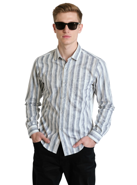 Full Sleeve Stripe Off White