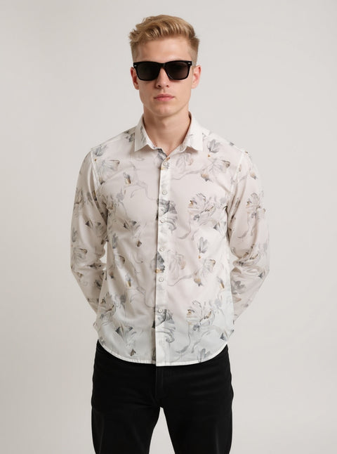 Full Sleeve Print White