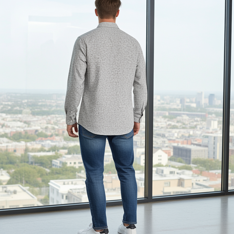 Full Sleeve Check Off White