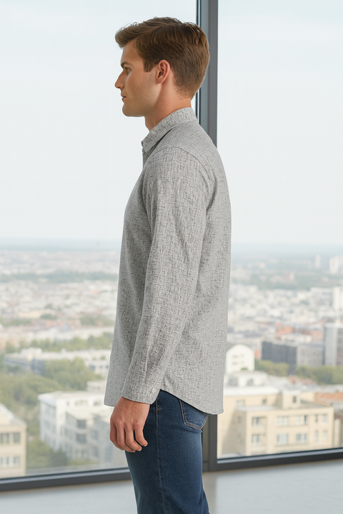 Full Sleeve Check Off White