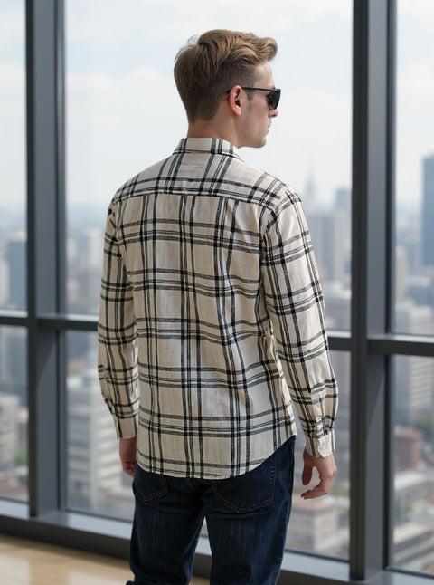 Full Sleeve Check Off White