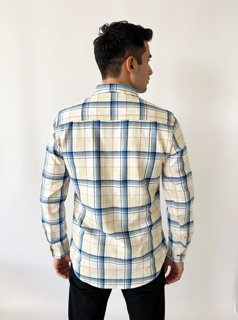 Full Sleeve Check Cream