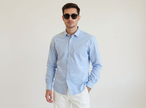 Full Sleeve Solid Sky Blue