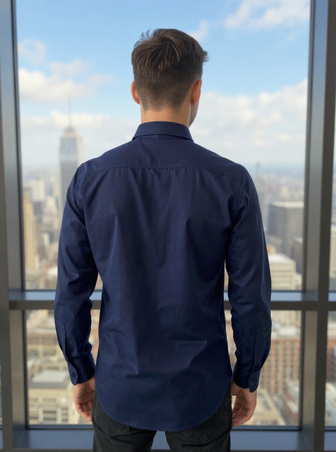 LuxeShine Satin Shirt