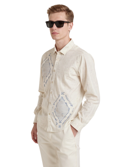 Full Sleeve Print Natural