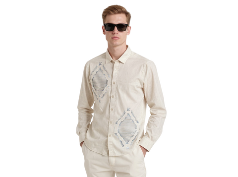 Full Sleeve Print Natural