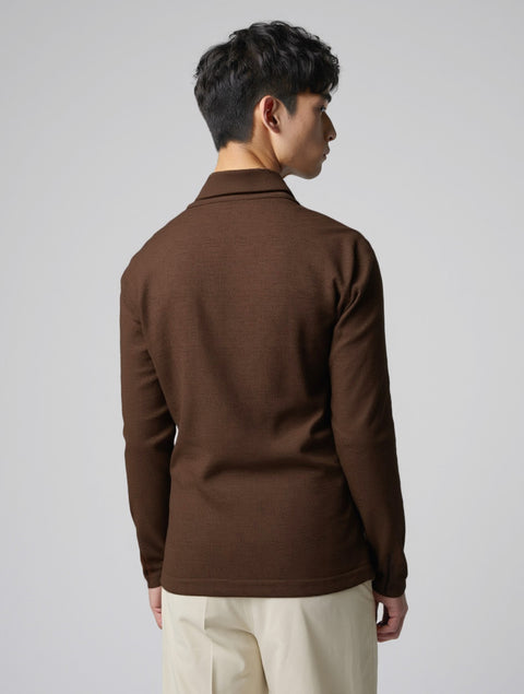 Full Sleeve Collar Neck Rust