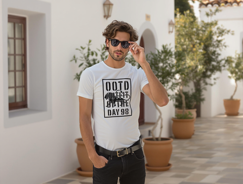 MEN'S GRAPHIC RELAXED FIT T-SHIRT-WHITE