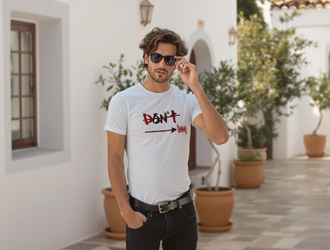 MEN'S GRAPHIC RELAXED FIT T-SHIRT-LIGHT GREY